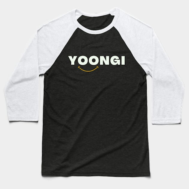 Yoongi BTS / Agust D / SUGA) Baseball T-Shirt by e s p y